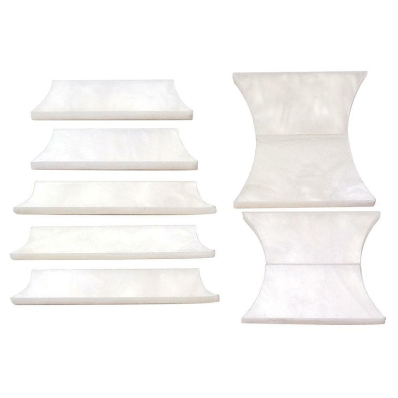 1 Set White Guitar Block Fretboard Markers Inlay Materials Luthier Tool Kit