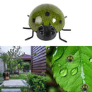 4Pcs/Set Iron Ladybird Wall Hanger Wall Hanging Outdoor Garden Decor Art Crafts