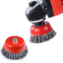 Durable Twist Knot Semi Flat Wire Wheel Cup Brush Angle Grinder Tool K DPQ