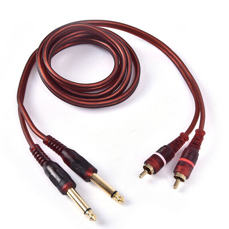 1.5M Cable, Dual RCA Male to Dual 6.35mm 1/4 inch Male Mixer Audio CableB Gw