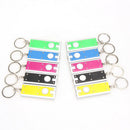 10pcs Mini Super Bright Light LED FlashLight Key Ring Keychain Hiking Lamp Torch