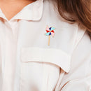 Colorful Windmill Brooches Badges Clothing Cartoon Enamel Shirt Lapel Pins