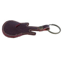 Keychain Guitar Holder Pickholder Plectrum Holder New Picks Leather, Black