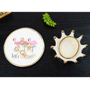 Flamingo Ceramic Small Dish Sauce Sugar Vinegar Snack Food Serving Tray