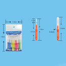 7Pcs Soft clean between interdental floss brushes dental oral care tool HT J 3C