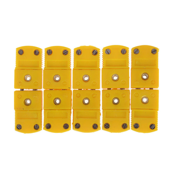 5 Set K Type Thermocouple M/F Temperature Testing Probe ConnectorS Gw