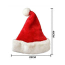 Creative Santa Claus Caps Hat with Plush Trim Cosy for Christmas Party Cost O0O2