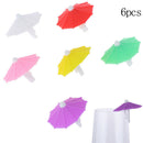 Umbrella Wine Glass Marker Charms 6pcs Drinking Buddy Cup Identification Cup BX