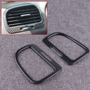 2Pcs ABS Carbon Fiber Front Side Air Vent Outlet Frame Fit For VW MK6 2008-2012