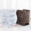 1 Pcs The Freedom To Adjust Bookshelf Large Metal Bookend Desk Holder Stand X3H4