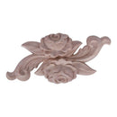 1X Rubber Wood Carved Corner Craft Onlay Applique Furniture Door Home Decor L6T7