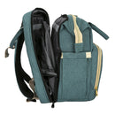 Baby Diaper Bag Backpack Foldable Travel Bassinet Portable Baby Sleep Bed Green