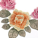 diy embroidered floral lace neckline neck collar trim clothes sewing applique LJ
