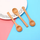 Wooden Round Bamboo Spoon Soup Tea Coffee Salt Spoon Jam Scoop DIY Kitchen To Kw
