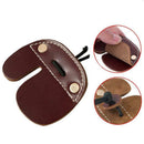 Cowhide Archery Finger Tab For Recurve Bows Hunting Finger Protector Brown
