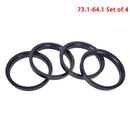 4Pcs 73.1mm to 64.1mm Plastic Wheel Bore Center Collar Hub Centric R3C