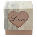 150 pcs Candy Boxes Love Rustic Kraft paper Bonbonniere Jute Shabby Chic Vi