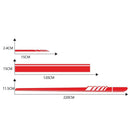 Racing Stripe Car Stickers Side Skirt Mirror Hood Decals Styling Accessories