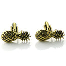 Fruit Pineapple Cuff Links Golden Luxury Metal Cufflinks Men'S Fashion Shir F1Z7