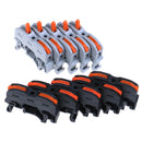 10set LAS--211 1 Pin Din Rail Compact Cable Wiring Connector Terminal Block Gn