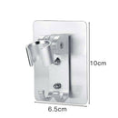 2PCS Free Punching Space Aluminum Shower Base Without Hooks Adjustable Ba GFF