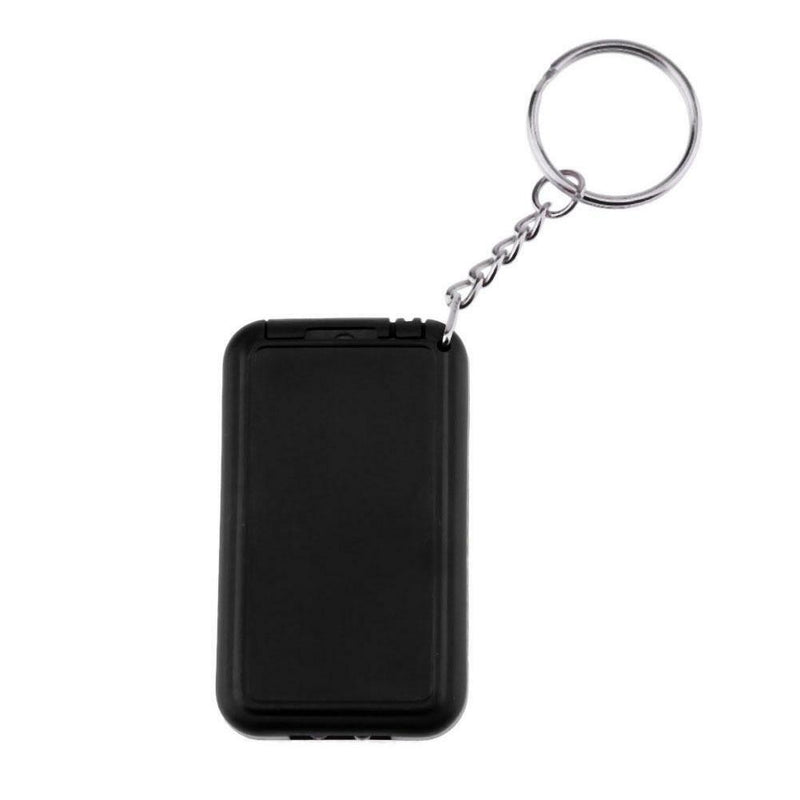Mini Universal TV Remote Control Keychain 7 Keys With Keychain Black Controller