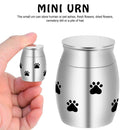 30*20MM Stainless Steel Animal Claw Printed Ashes Moisture-proof Box Small Urn