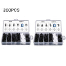 200x Car Push Pin Rivet 6 size Clip Trim Bumper Door Panel Retainer Fasten GTW