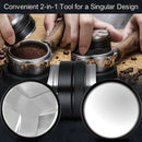 53mm Coffee Distributor Taper Dual Head Coffee Leveler Espresso Hand Taper A