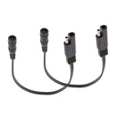 10" SAE Plug to DC 5525 Coax Female 18 AWG DIY Connection Adapter Cable x2