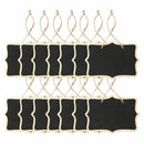 14x Mini Chalkboards Signs Hanging BlackBoard Rectangle Message Board Doubl Z7Q1