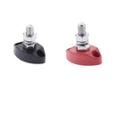 2pcs M6 Red & Black Junction Block Power Post Set Stainless for Marine RV