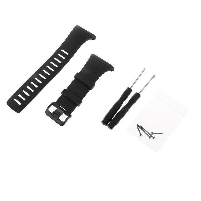 Silicone Watch Replacement Band Strap For SUUNTO CORE Smart Bracelet Black
