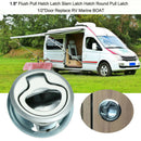 2x Aluminium Alloy Locker Hatch Latch Brake Lock Flush Handle For RV Yacht Boat