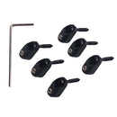 Pack of 6 Black Headless Electric Guitar Nuts Lock String DIY Luthier Supply