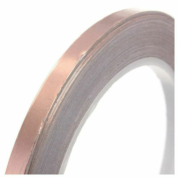 6mmx20 m Roll Copper Sheet Self-Adhesive Tape Copper Tape Copper Foil