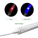 30CM 15 LED Bar Light Rigid Strip Hard Lamp USB Charge Outdoor Camping SOS EO5O5