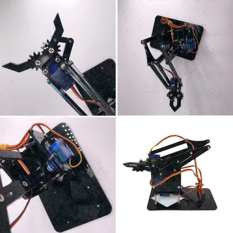 DIY Robot Arm Claw Mechanical Grab Manual DIY Assembly Arm Manipulato S0V7 Z5X6