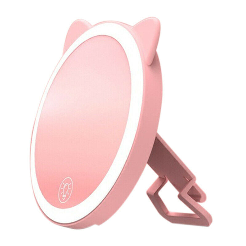 Portable Led Lighted Makeup Mirror Vanity Compact Women Pocket Mirrors Vani P7C7