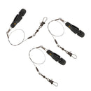 3pcs Snap Release Clip with Line Leader, Adjustable, Padded Clips for Outrigger