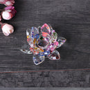 Tabletop Buddhist Lotus Flower Tea Light Candlestick Candle Holder Multi