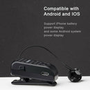 Stereo Wireless Clip-on Earbuds Earphone Bluetooth Headset Retractable Black