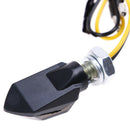 4x Mini Motorcycle Smoke Lens 5LED Turn Signal Blinker Indicator Lights Amber FT