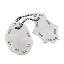 2Pcs Welding Gauge Key Weld Surface Joint Inspection Measure Tools Pocket F T9J2