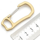 Brass Key Chain Carabiner Clip Mini Spring Clasps Hooks Keyrings Copper