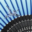 Plum Blossom Pattern Pocket Fan Summer Accessory Wedding Gift Blue Y1T5