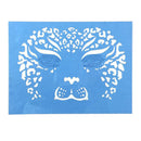 5 Pattern Soft Reusable Face Paint Stencil Halloween Make up Tattoo Template