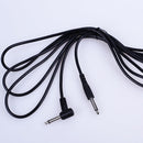 10Ft 1/4 Inch Straight to Right Angle Amp Guitar Patch Cable Cord Male Black ~S