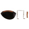 4/4 Violin Chinrest - Ebony with Standard Bracket