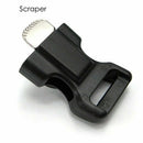 Side Buckle With Whistle Compass Flint Fire Starter Scaper For Paracord Bracelet